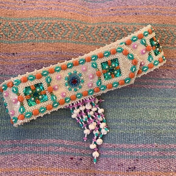 HALLOWEEN MERMAID Belt Beads Stones Crystals Tony Duquette Girls - Picture 4 of 6